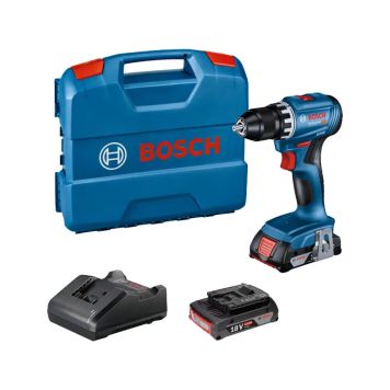 Bosch bore-/skruemaskine gsr 18V-45 2x1ah l-c