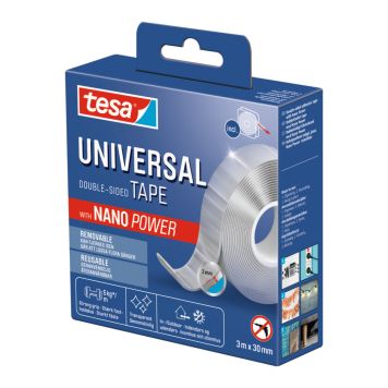 Tesa Nano Power tape transparent 3 m x 30 mm