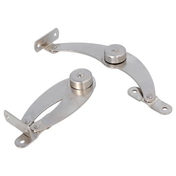 Klaphængsel venstre, nikkel ca07