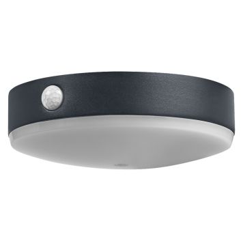 Osram Endura Style solar Tossa væglampe m/sensor 6 W 13cm mørkegrå