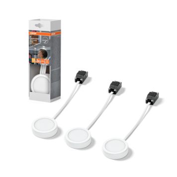 Osram LED indbygningsspot Ø6,5cm hvid 3 stk.