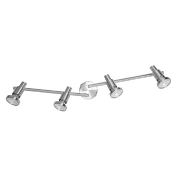 Osram LED spotskinne 4 spots 4x2,6W GU10 sølv