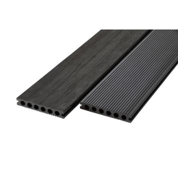 Wimex WPC terrassebræt Livø Prime sort 3600x140x22 mm