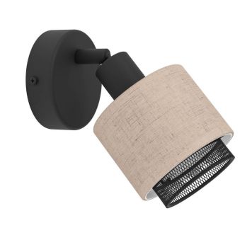 Eglo Rosley spotlampe E14 stål/tekstil 11 cm
