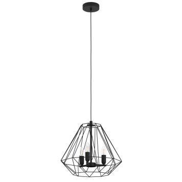 Eglo Tarle pendel 3xE14 Ø44,5 cm sort