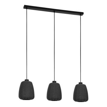 Eglo Barlaston langbordslampe 3L E27 sort/grå 