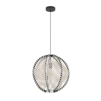 Eglo Waverton pendel E27 sort/hvid Ø48 cm