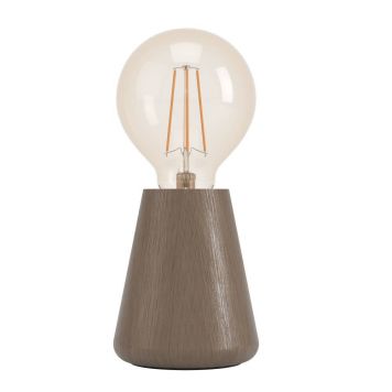 Eglo Asby bordlampe H10cm E27 mørk træ 