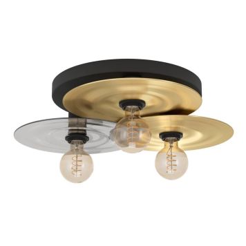 Eglo Lintmill loftlampe E27 sort/messing Ø53 cm