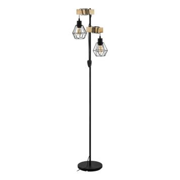 Eglo Townshend 5 gulvlampe sort/eg E27 167 cm