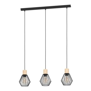 Eglo Palmorla langbordslampe 3xE27 L76cm sort/eg 