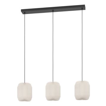 Eglo Belgrave langbordlampe L88cm 3xE27 sort/hvid