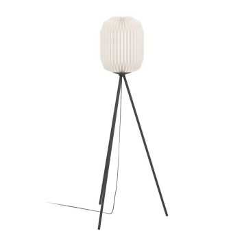 Eglo Belgrave gulvlampe H141,5cm E27 sort/hvid