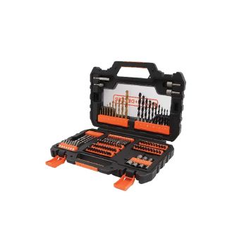 Black & Decker tilbehørssæt 104 dele Easy Grip Case