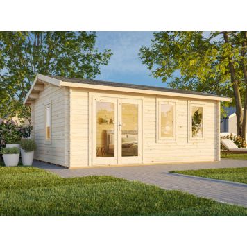 Palmako hytte Iris ubehandlet nordisk gran 19,1 m²