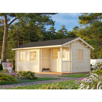 Palmako hytte Susanna ubehandlet nordisk gran 16,4 m²