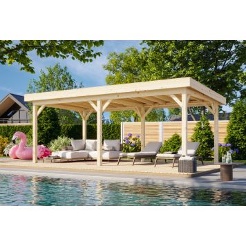 Palmako pavillon Lenna ubehandlet 16,6 m²