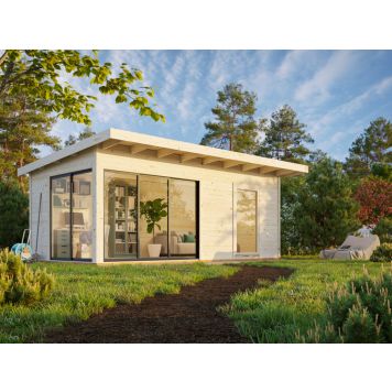 Palmako udestue Andrea Slide Plus ubehandlet 17,1 m²