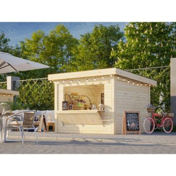 Palmako kiosk Lenna Connect 304 ubehandlet 8,3 m²