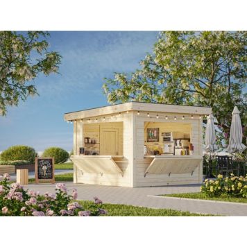 Palmako kiosk Lenna Connect 305 ubehandlet 8,3 m²