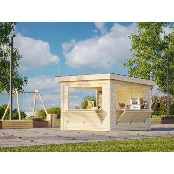 Palmako kiosk Lenna Connect 306 ubehandlet 8,3 m²