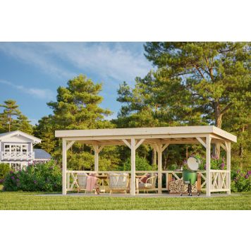 Palmako pavillon Lenna Connect 307 ubehandlet 16,6 m²