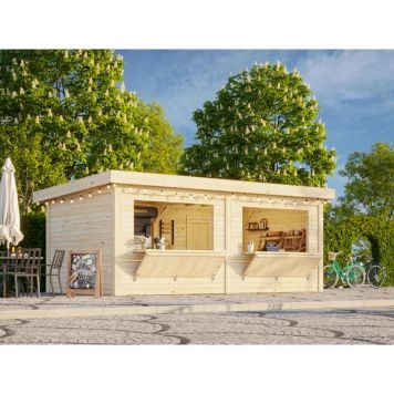 Palmako kiosk Lenna Connect 311 ubehandlet 16,6 m²