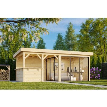 Palmako udestue Lenna Connect 407 ubehandlet 16,6 m²