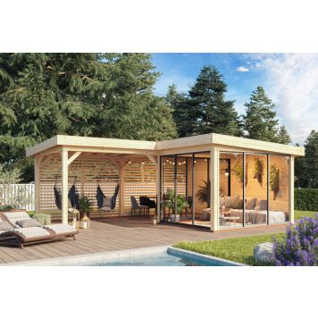 Palmako udestue Lenna Connect 411 ubehandlet 24,9 m²