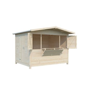 Palmako kiosk Marian ubehandlet 6,2 m² 