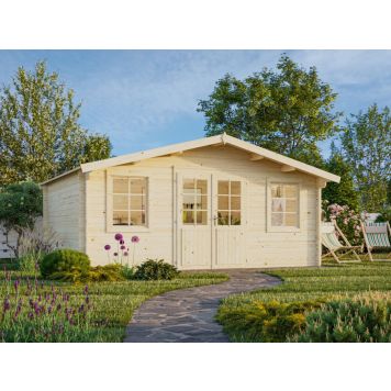 Palmako hytte Klara ubehandlet nordisk gran 17 m²