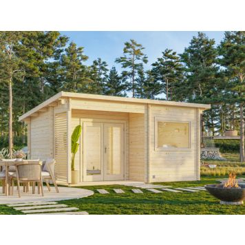 Palmako sauna Sanna ubehandlet 11,5 m²