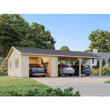 Palmako garage Roger 19+33,2 m² - flere farver 