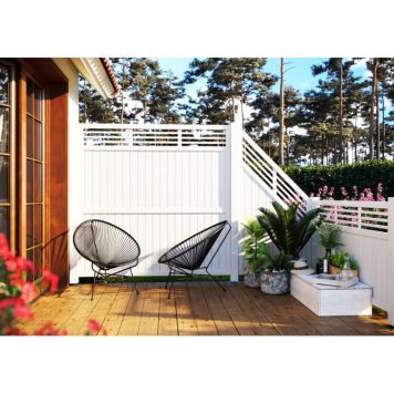 Palmako hegn Reena 1 hvid 180x180 cm 