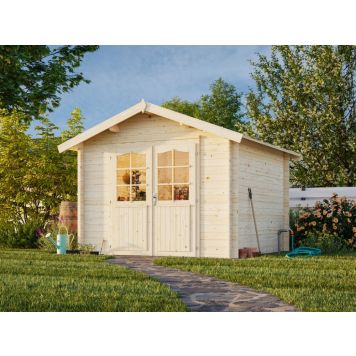 Palmako hytte Lotta ubehandlet nordisk gran 7,6 m²