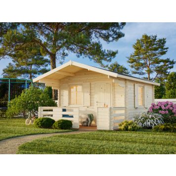 Palmako hytte Emma ubehandlet 10,4 + 4,2 m²