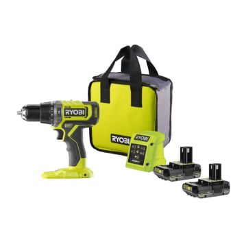 Ryobi slagbore-/skruemaskine One+ 18V inkl. batteri og lader RPD181-220S