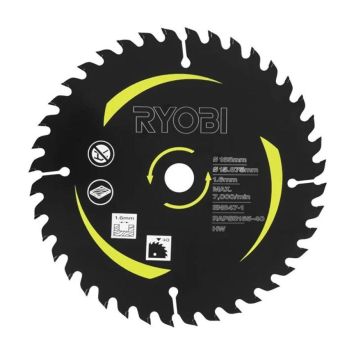 Ryobi dyksabklinge m/40 tænder Ø165 mm