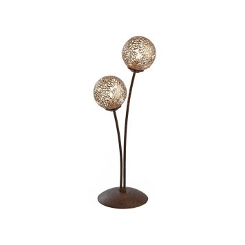 Paul Neuhaus bordlampe Greta rust/guld 2xG9