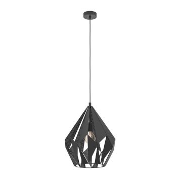 Eglo Carlton pendel Ø38,5 cm sort/silver