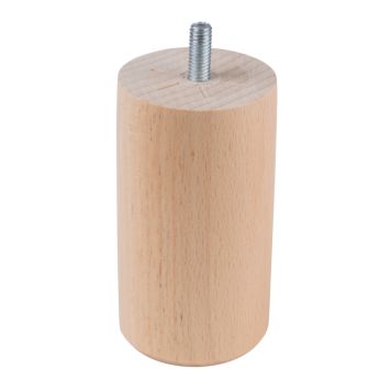 Møbelben lakeret bøg Ø55x100 mm