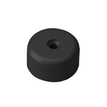Møbelglider sort plastik Ø40x20 mm