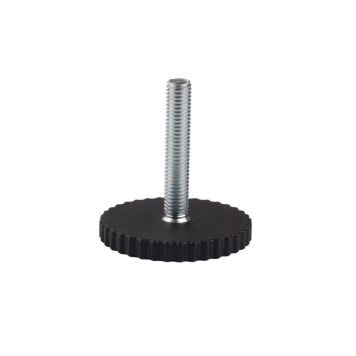 Justeringsskrue sort M10 Ø60x45 mm