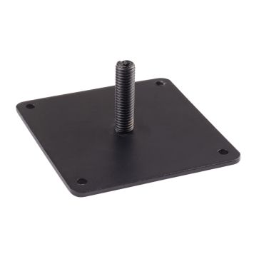 Monteringsplade til møbelben sort M10 90x90 mm 