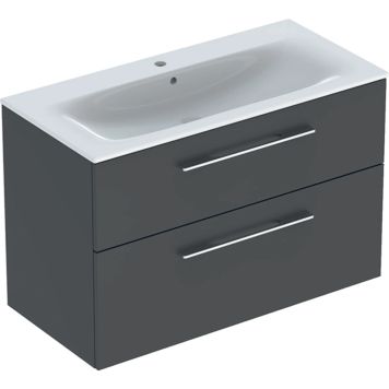 Ifö Spira Pro sæt underskab m/vask lava 2 skuffer 99x50 cm