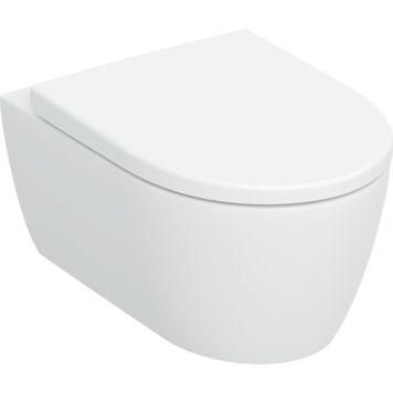 Geberit væghængt toilet iCon KeraTect TurboFlush rimless m/sæde 53 cm