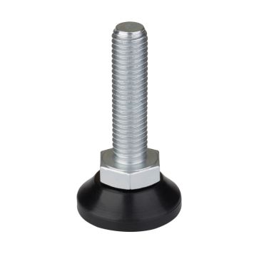 Walteco justerbar skrue til møbelben sort M10 mm Ø30x40-57 mm 2 stk.