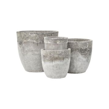 Lauvring krukke Capri hvid 42x40 cm