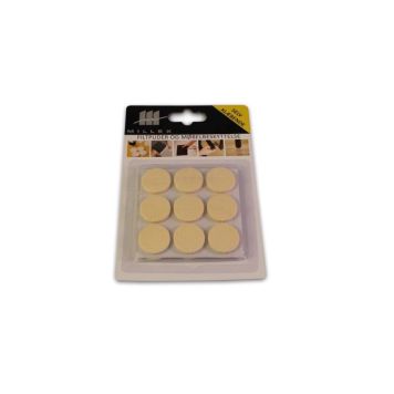 Millex filtdupper beige Ø25 mm 18 stk.