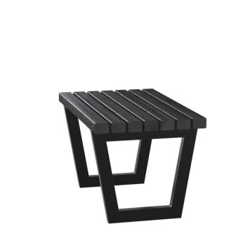 Plus Siesta Living bænk nåletræ sort 75 cm